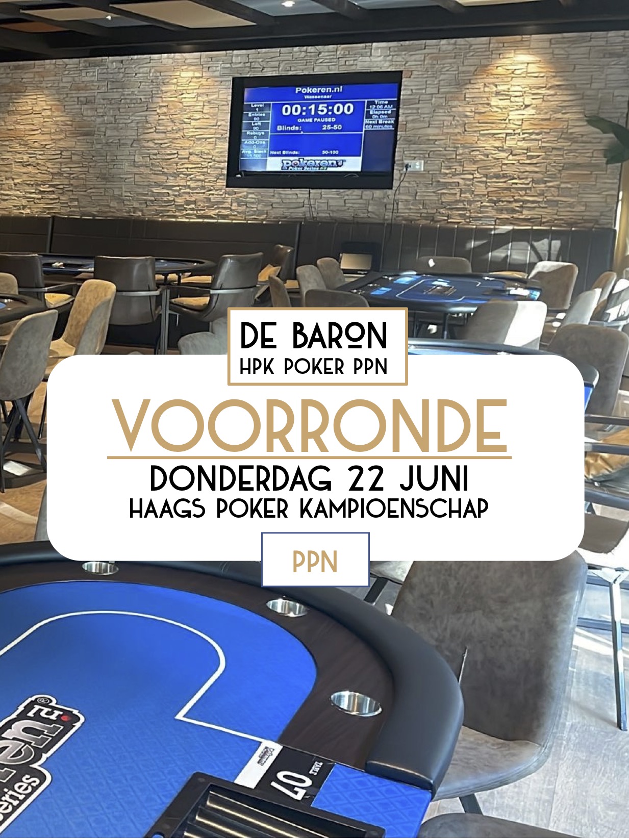 Haags Poker Kampioenschap 22 juni 2023 De Baron Wassenaar