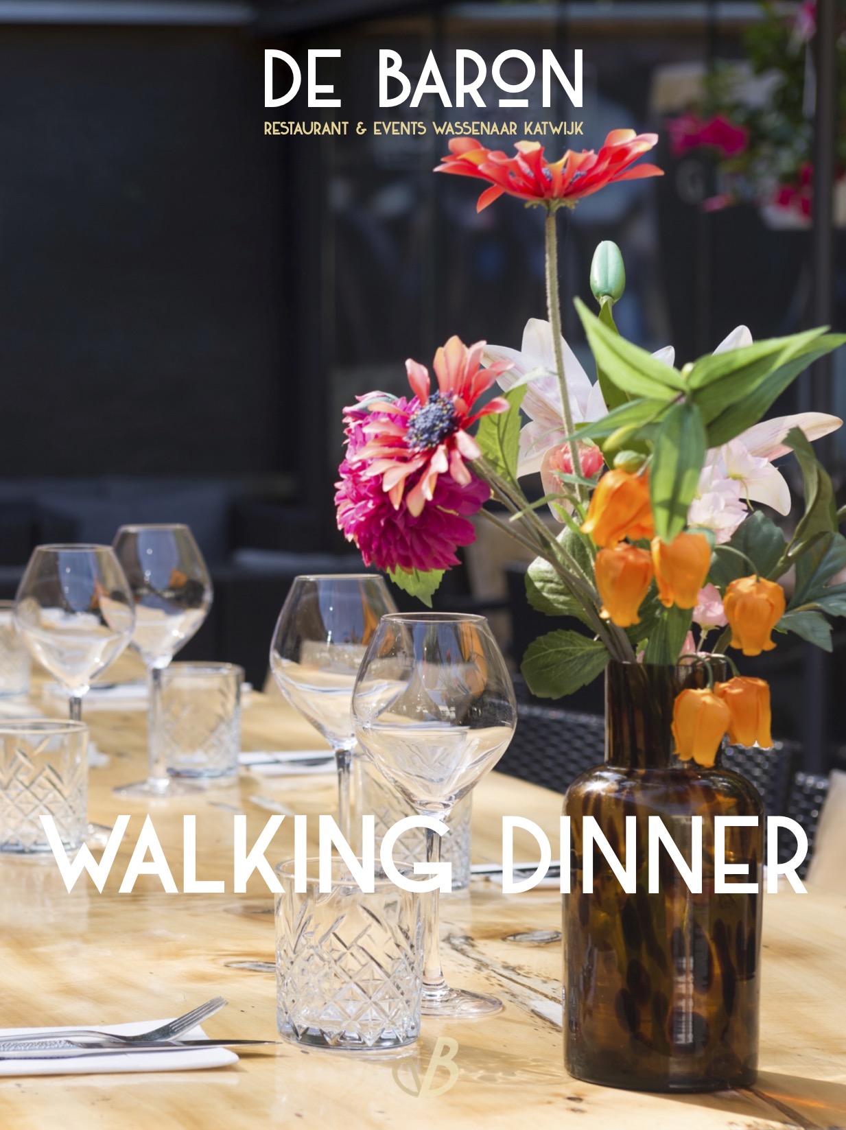 Walking Dinner restaurant DE Baron Wassenaar Katwijk