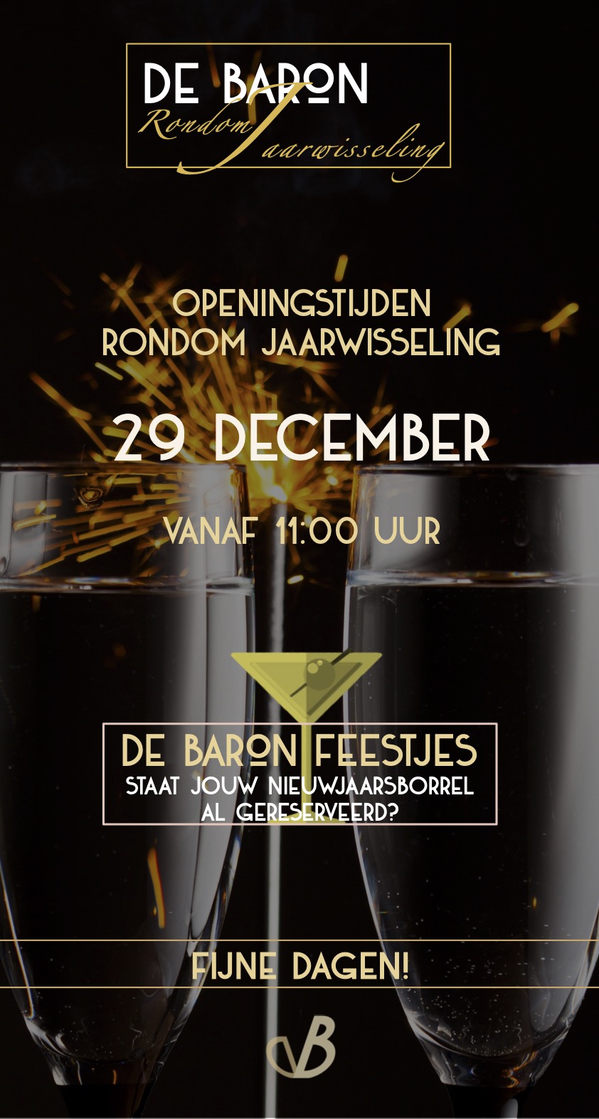 Restaurant DE Baron Wassenaar 28 december
