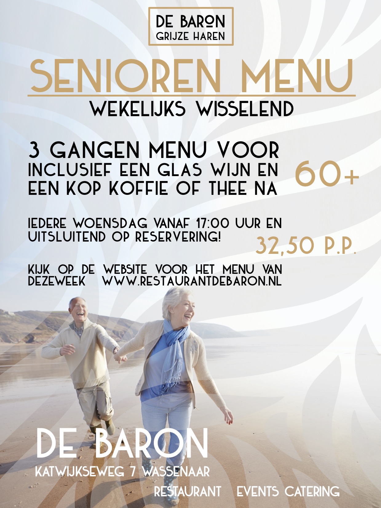 Senioren Menu Restaurant DE Baron Wassenaar