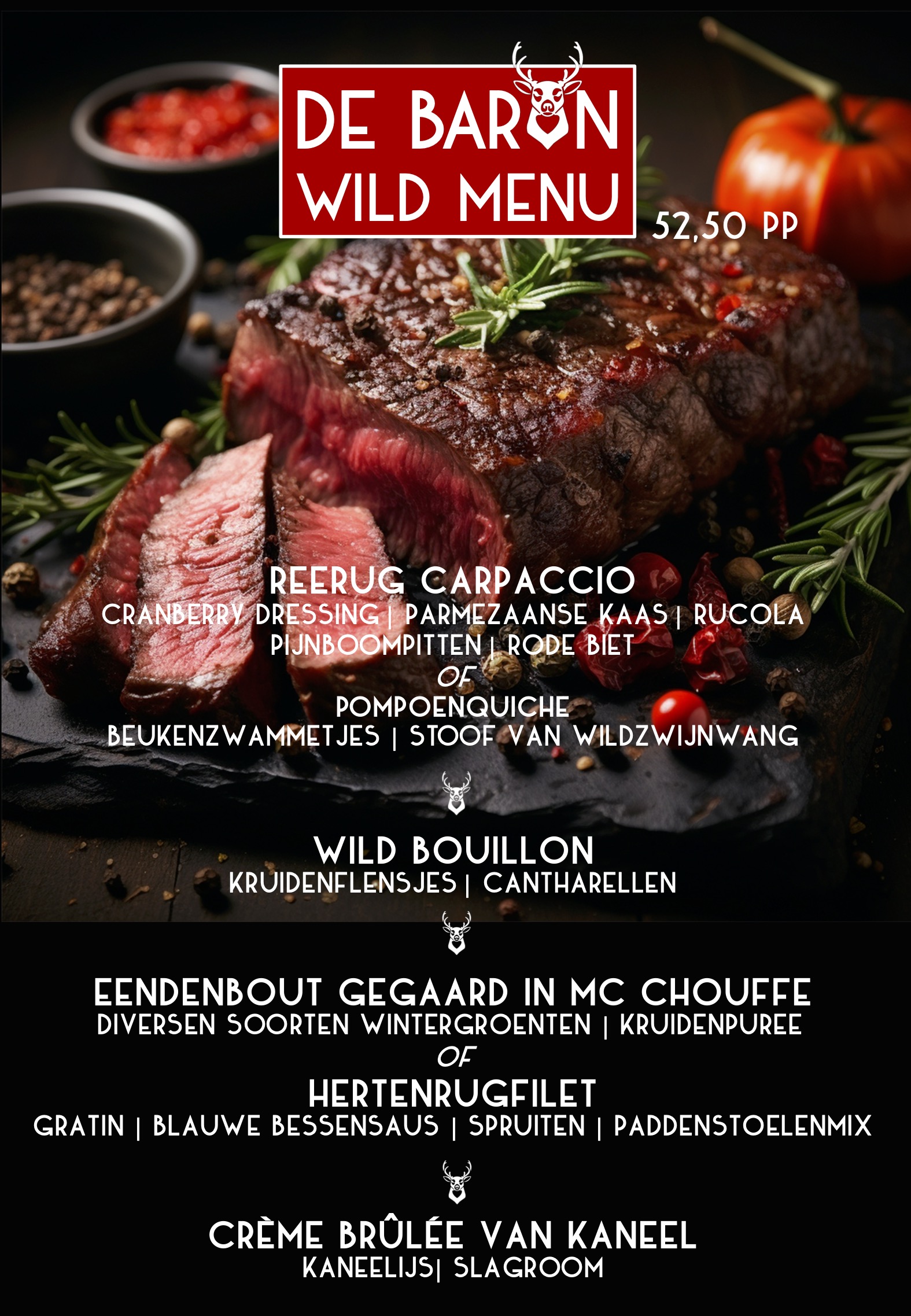 Senioren Menu Restaurant DE Baron Wassenaar