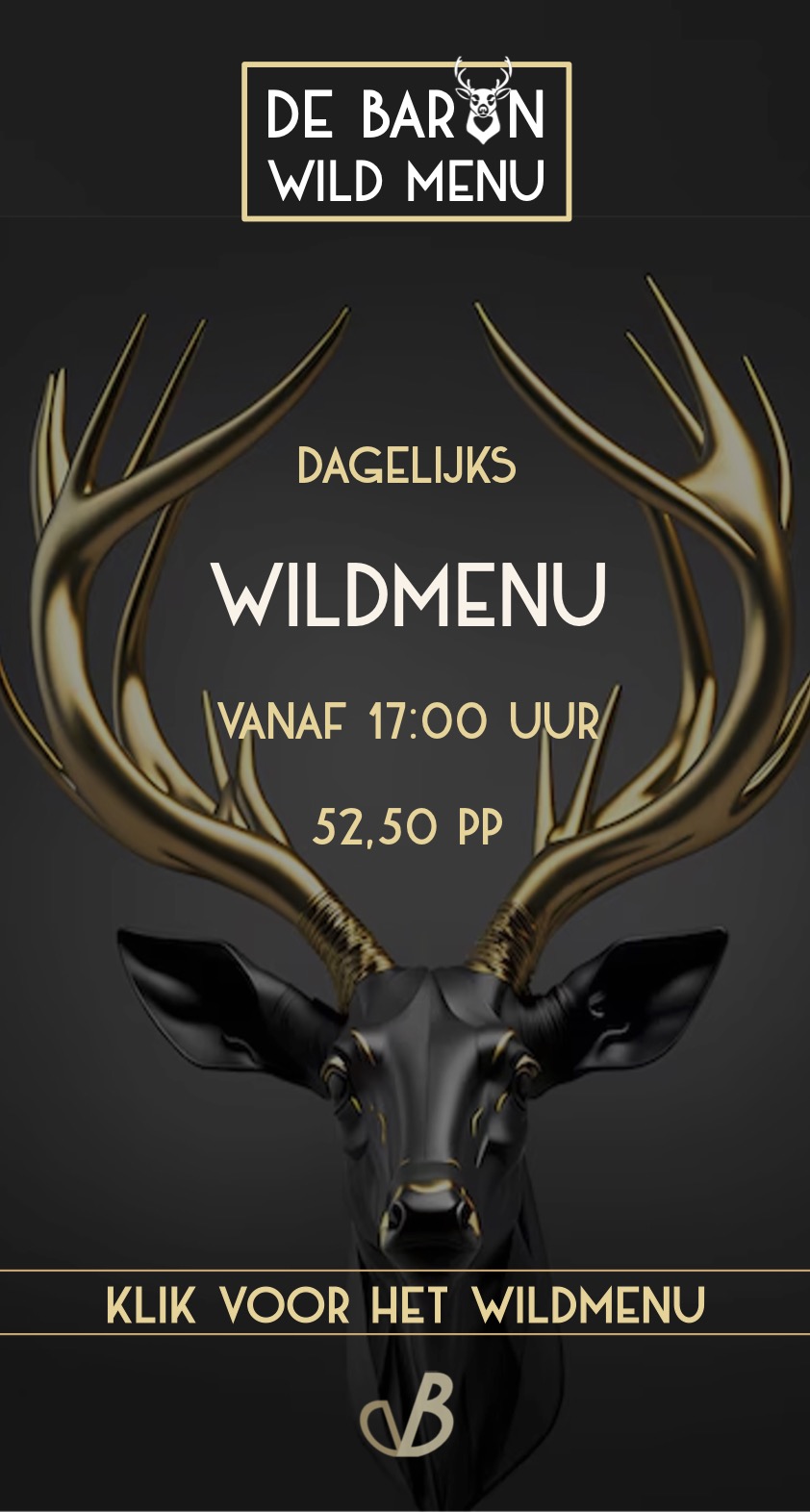 Wild / Herfst Menu Restaurant DE Baron