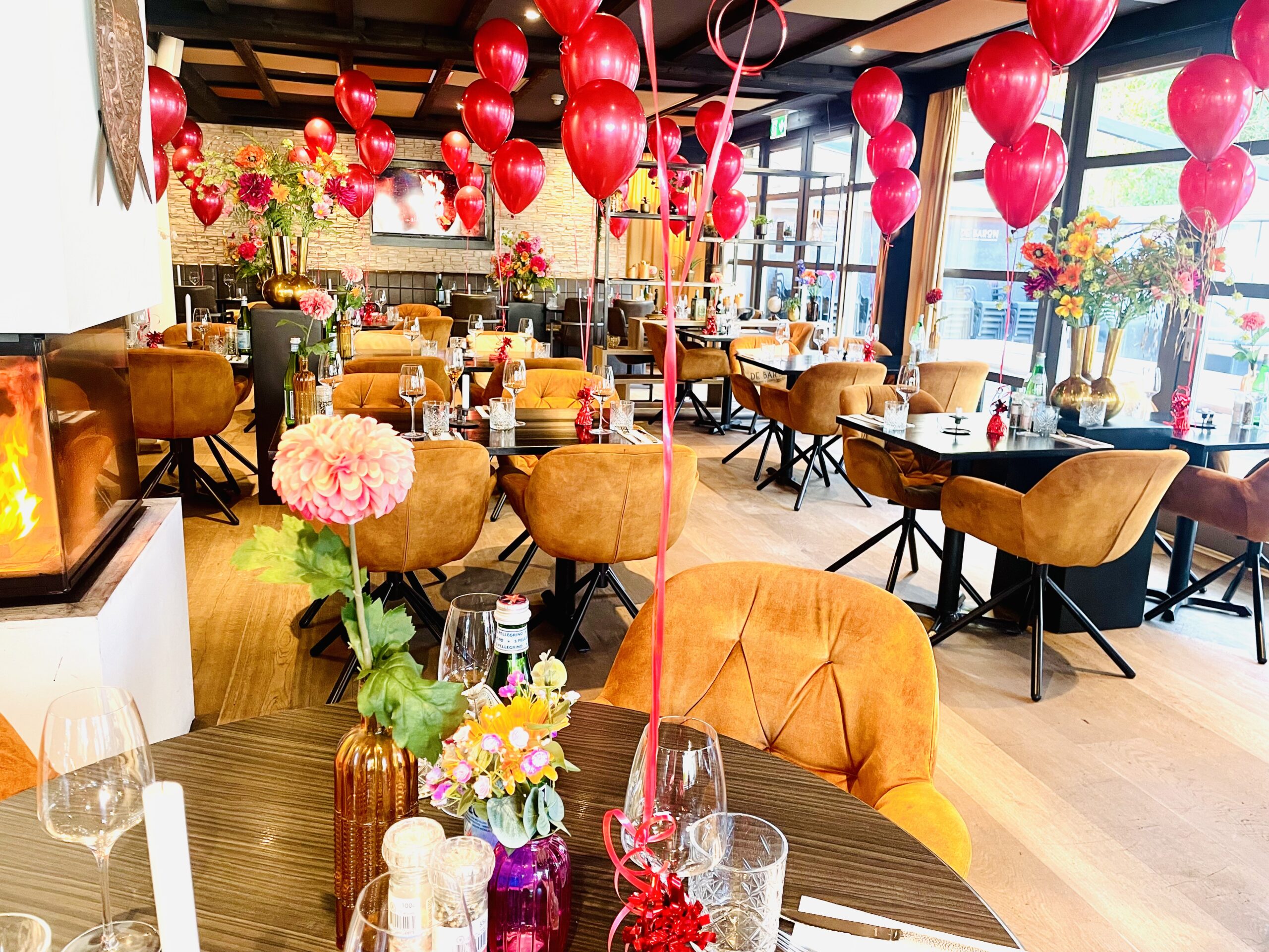 Valentijns aankleding DE Baron